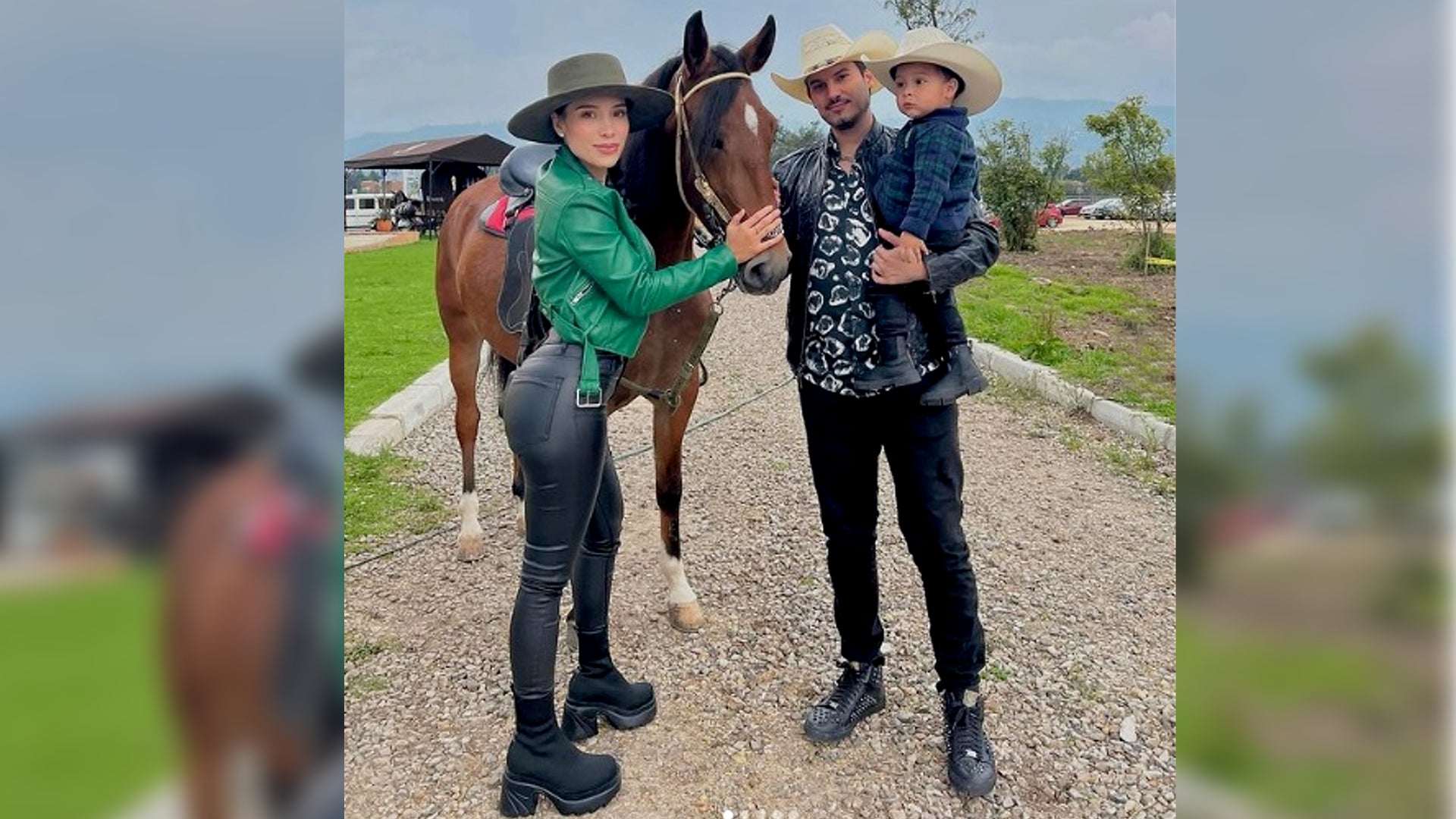 Luisa Fernanda W con Pipe Bueno y su hijo Máximo