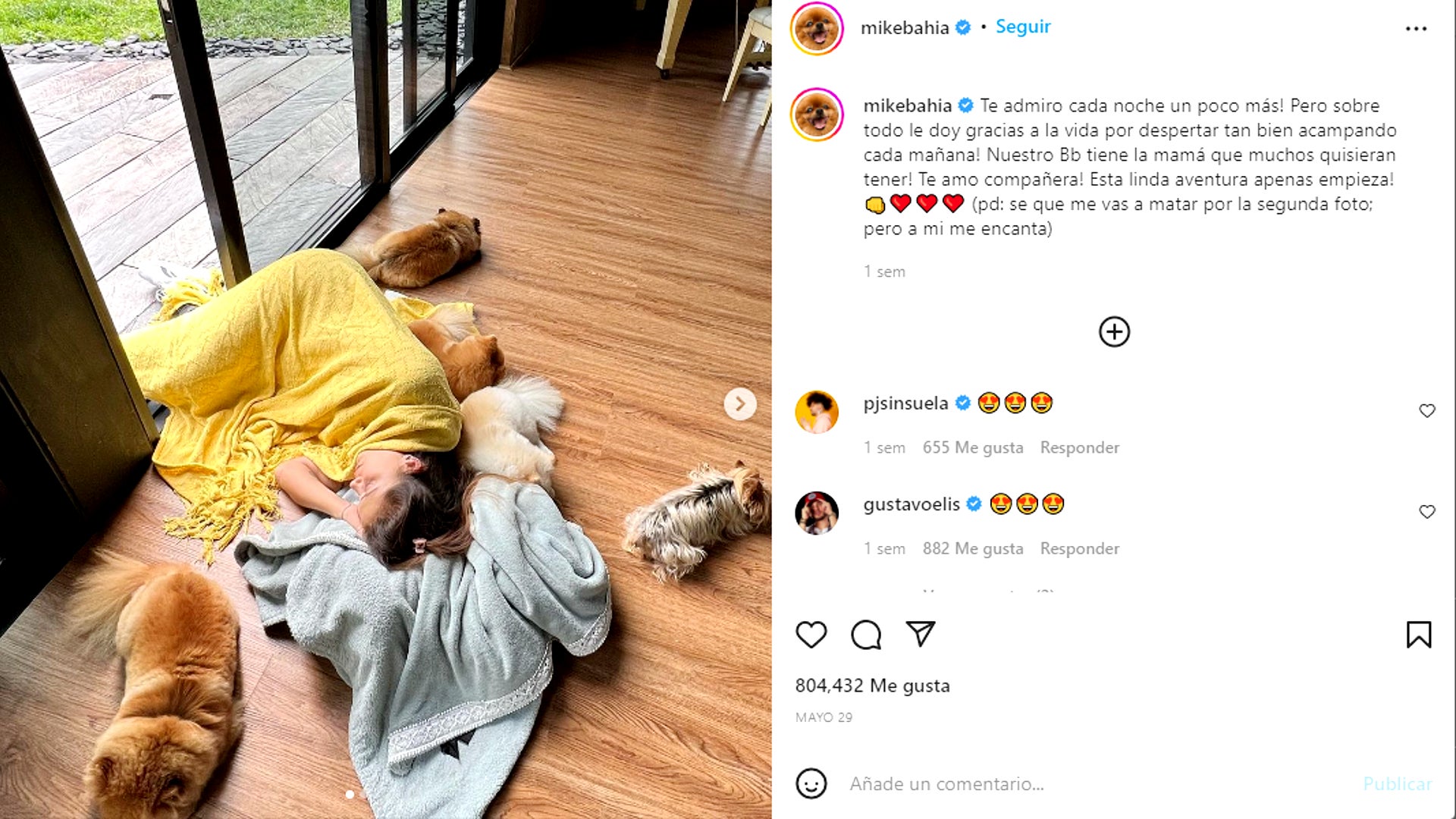 Mike Bahía y Greeicy Rendón