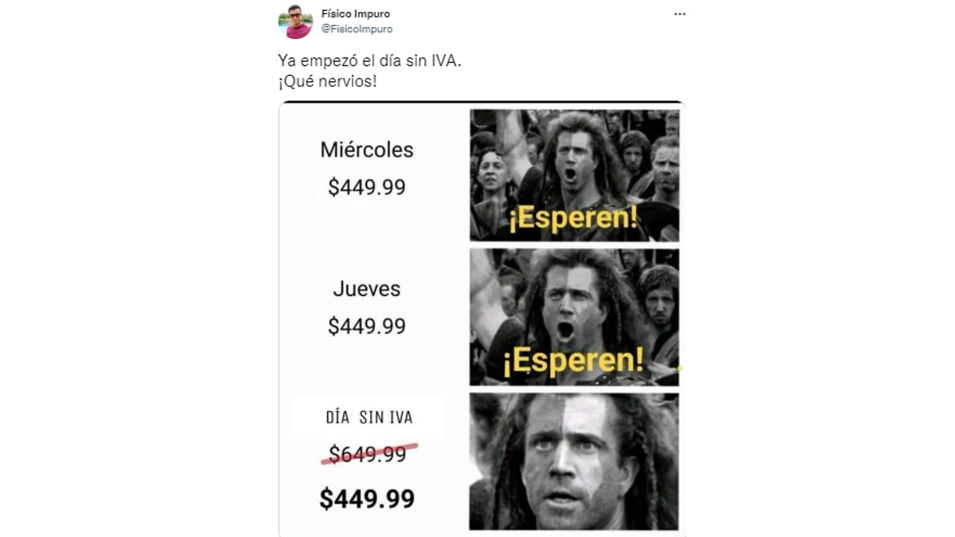 Memes Día sin IVA