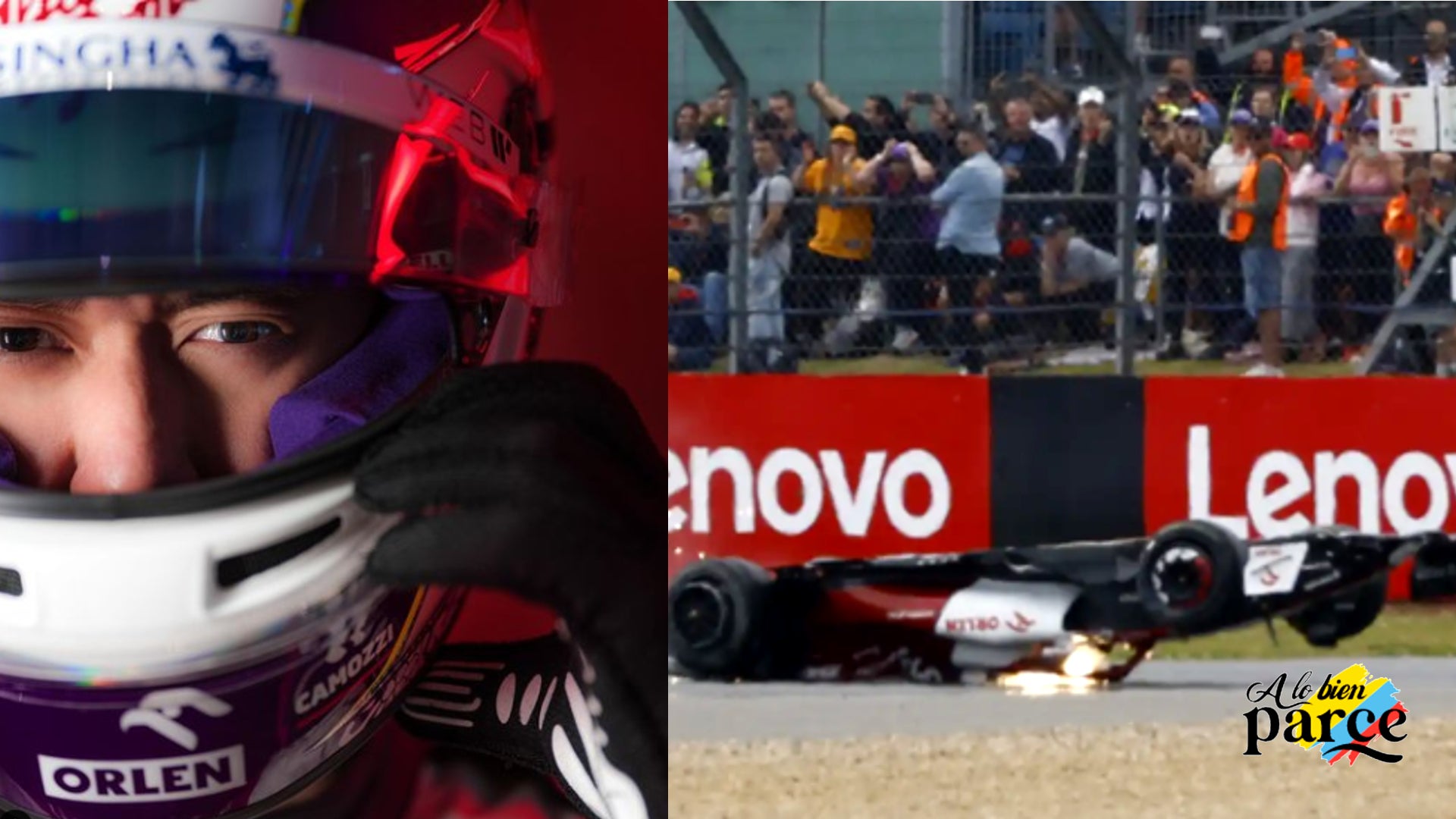 accidente de Guanyu Zhou