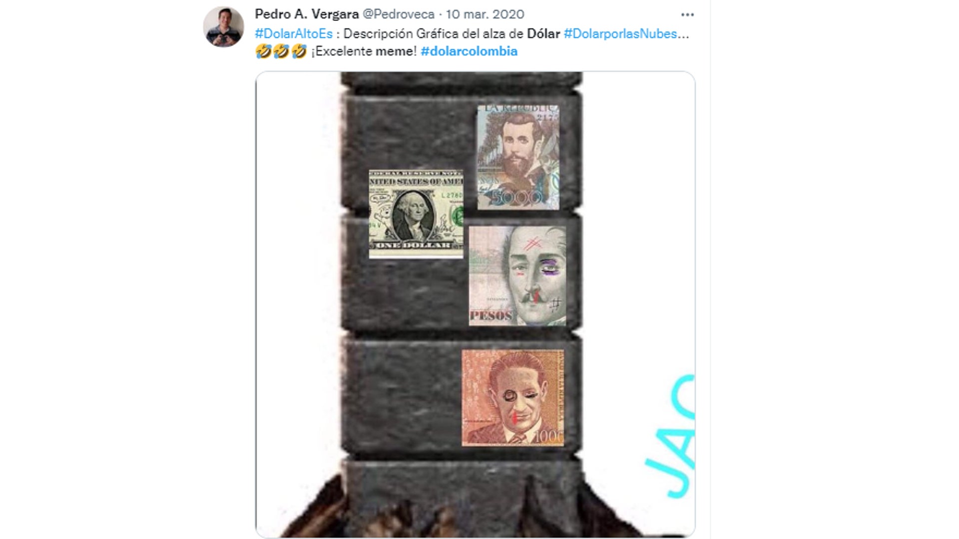 Memes subida del dólar