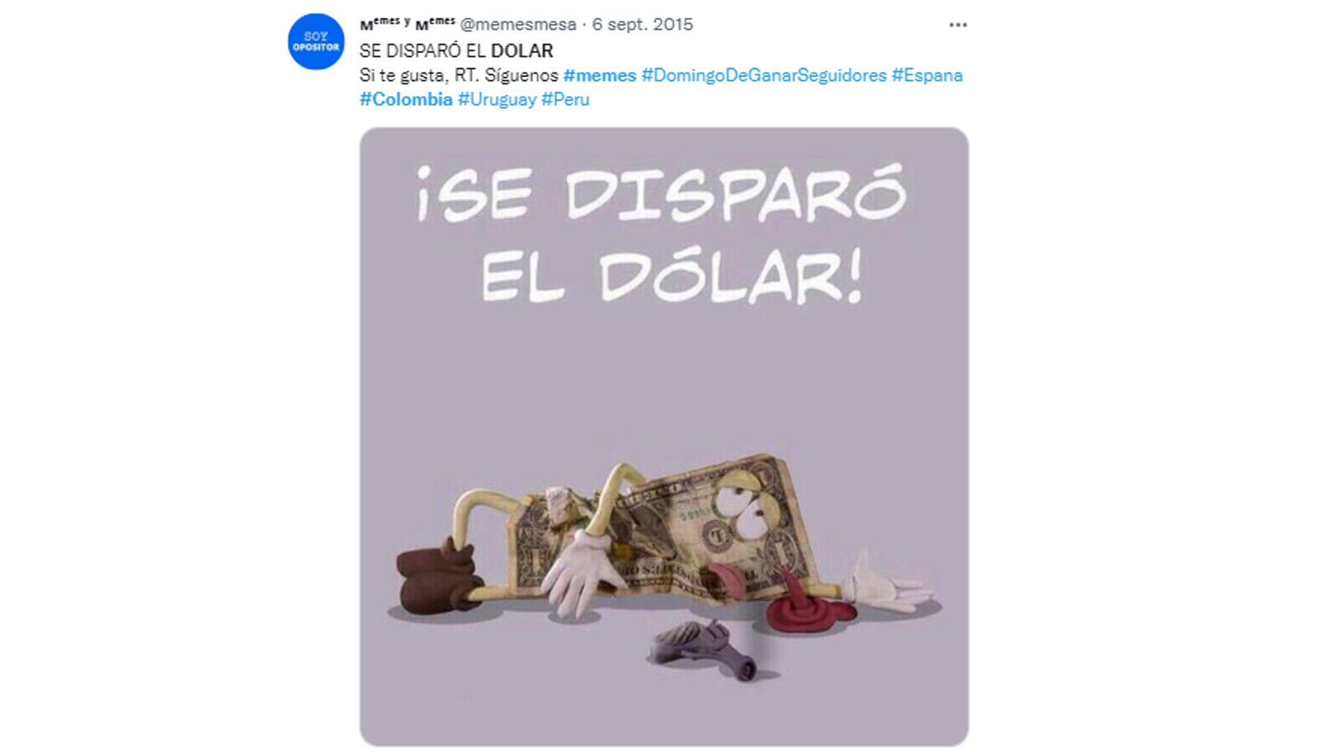 Memes subida del dólar