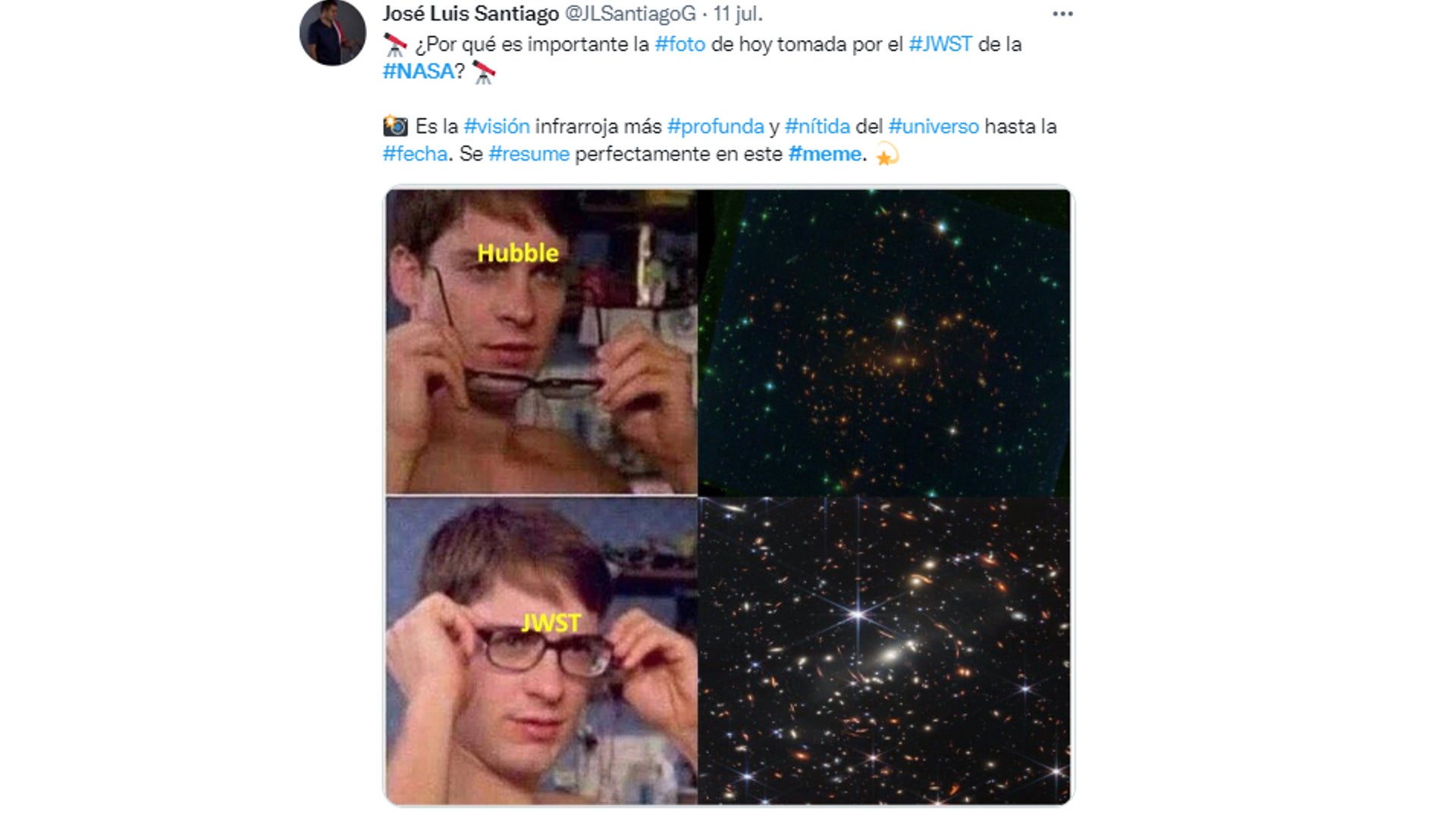 memes de James Webb