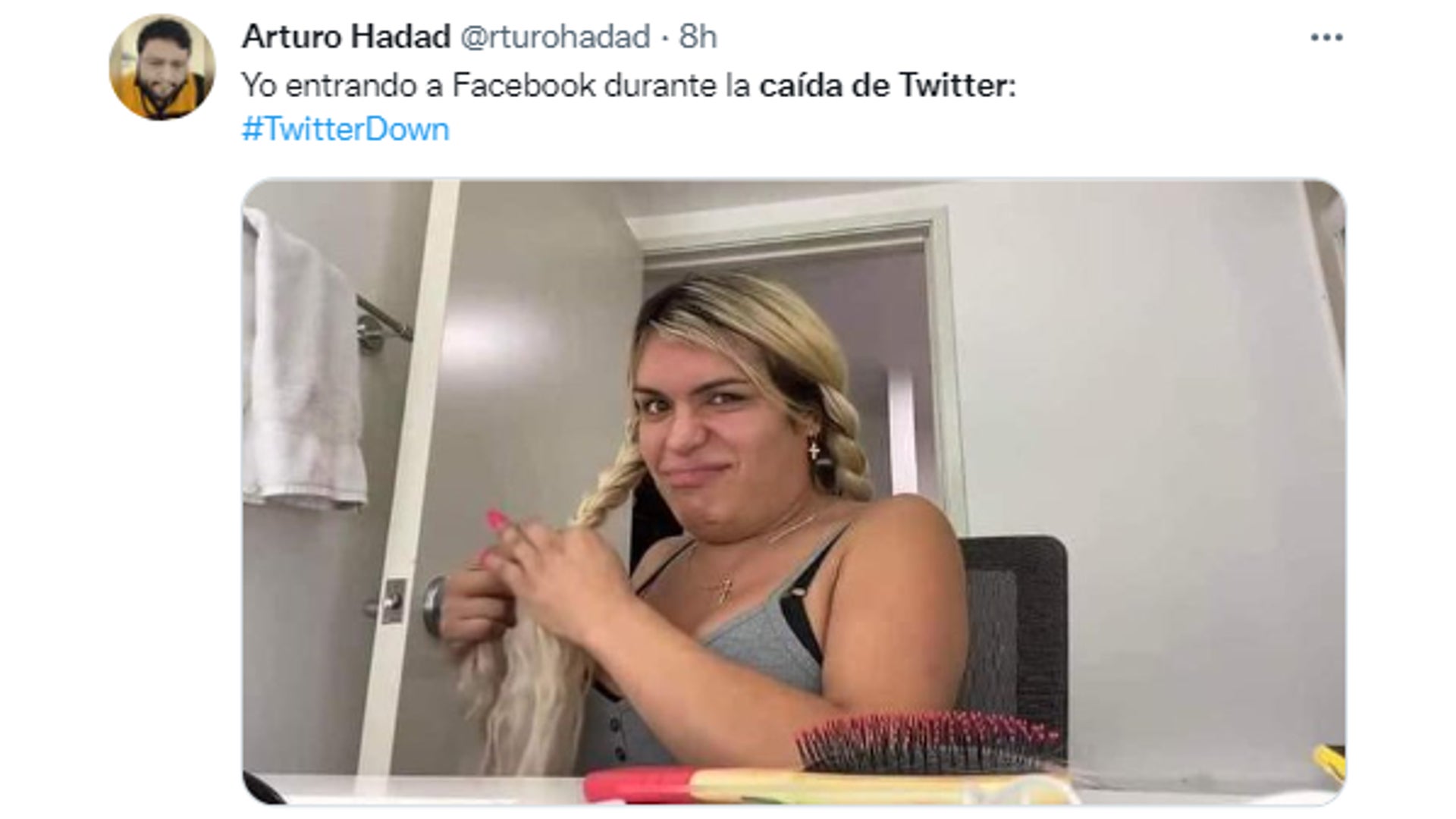 memes caída Twitter