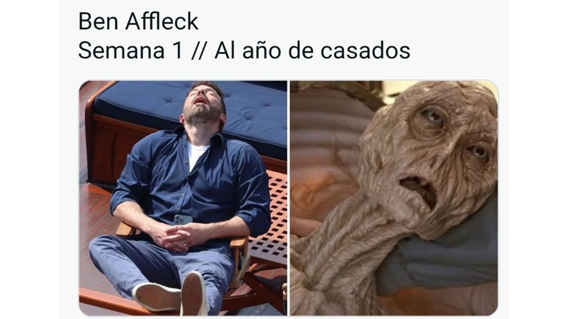 memes de Jennifer López y Ben Affleck