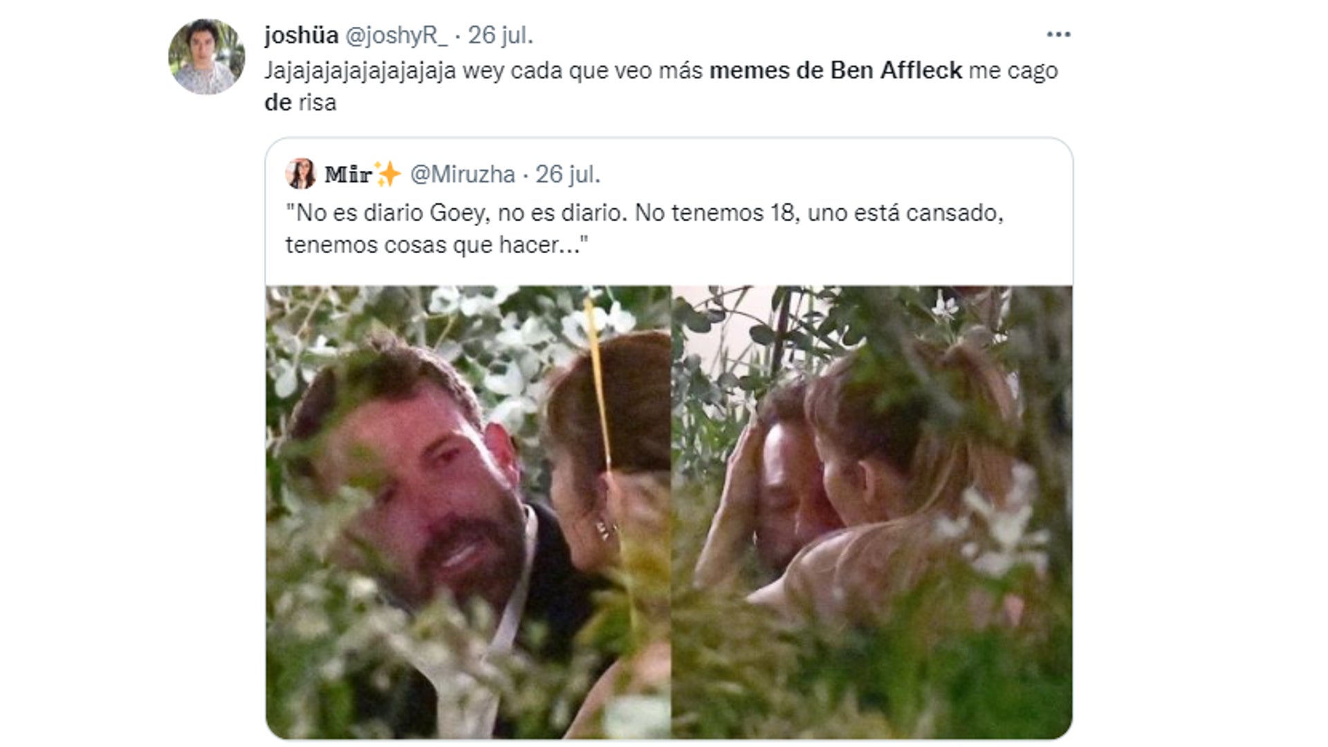 memes de Jennifer López y Ben Affleck