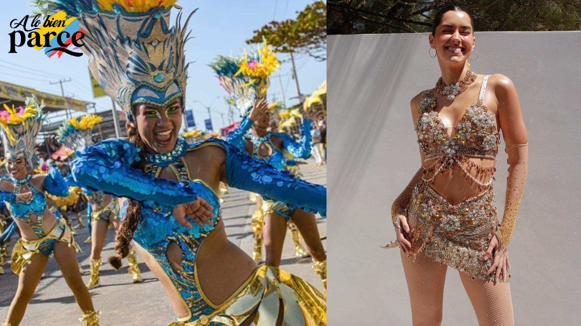 Paulina Vega en el carnaval de Barranquilla