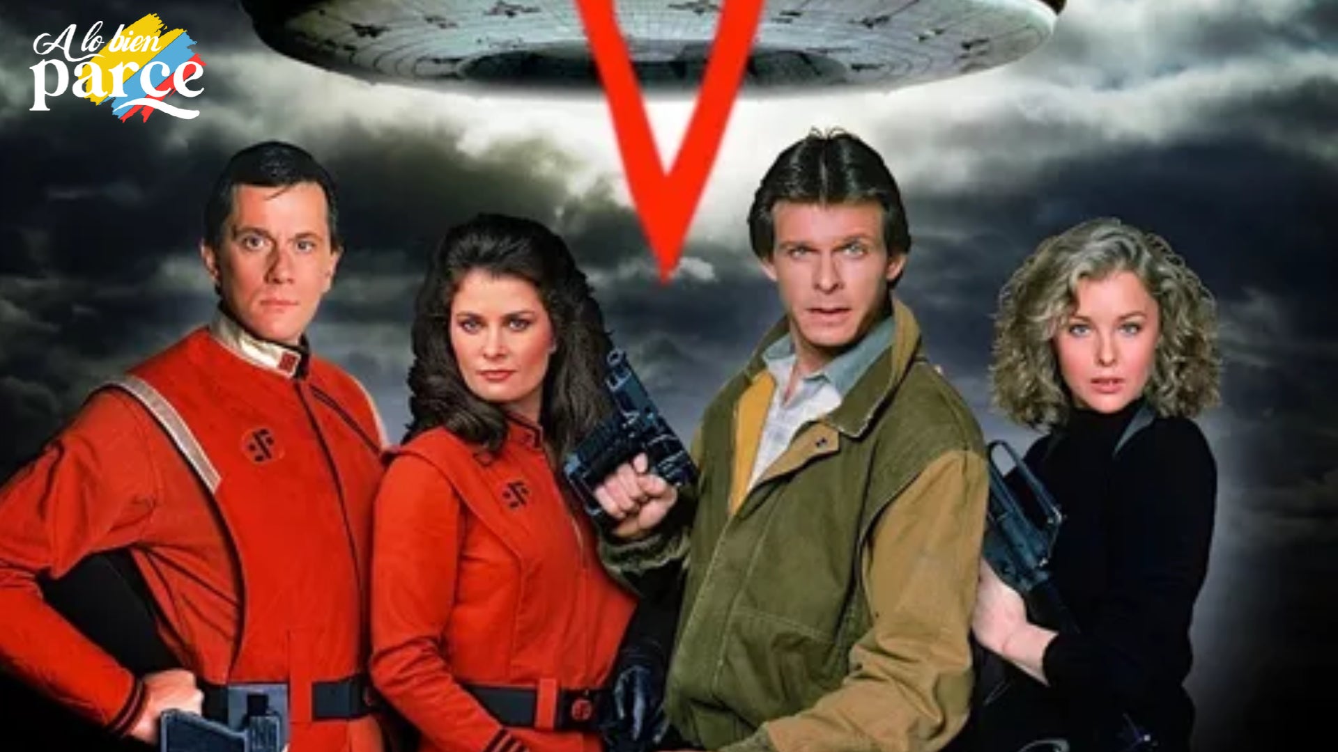Imagen promocional de "V", la miniserie de ciencia ficción de 1983 que se convirtió en un fenómeno cultural