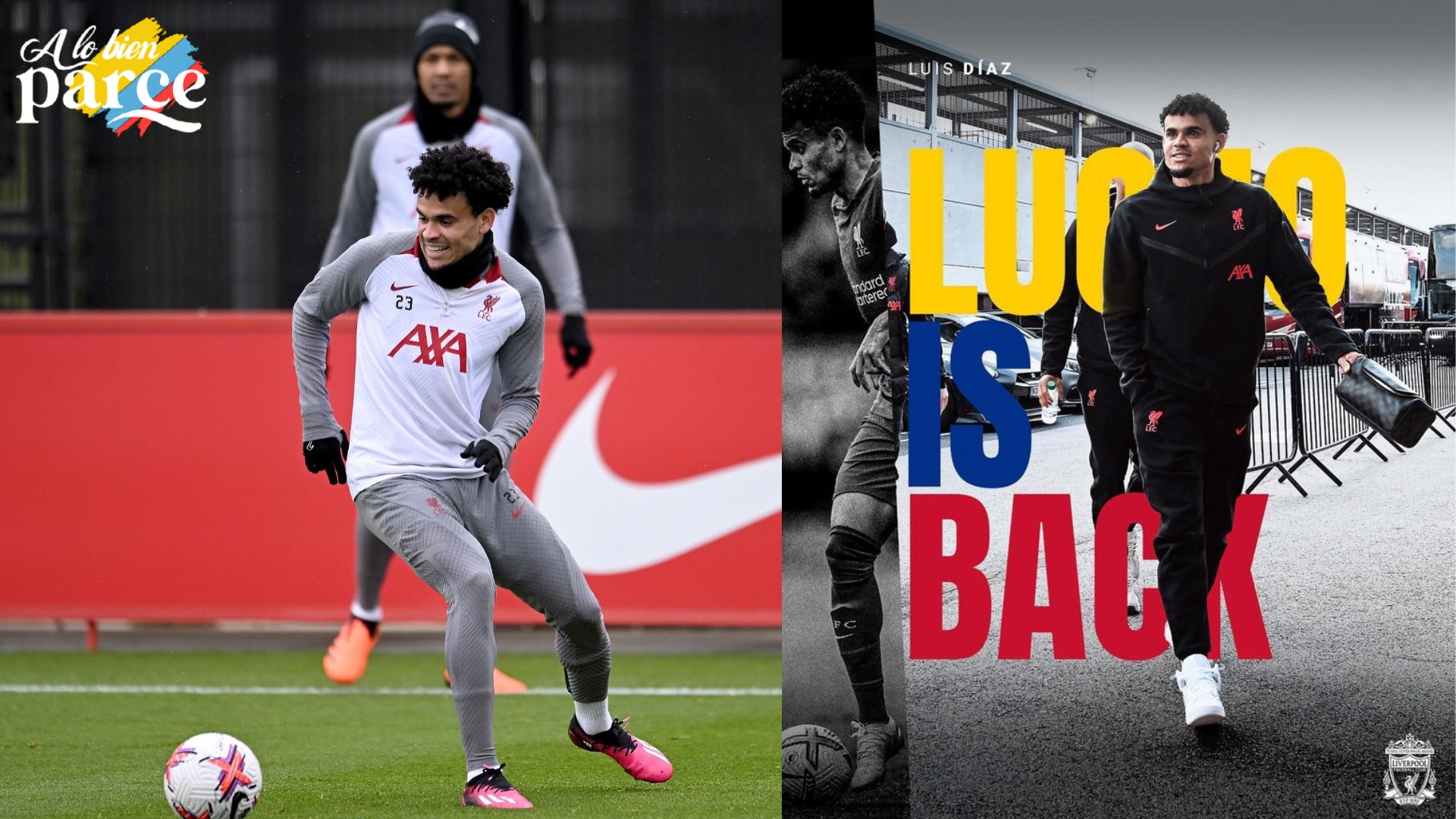 Luis Díaz, futbolista colombiano de gran proyección, en su partido con la selección de Colombia