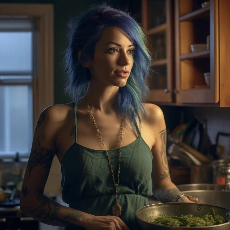 Marge en la vida real con pelo corto