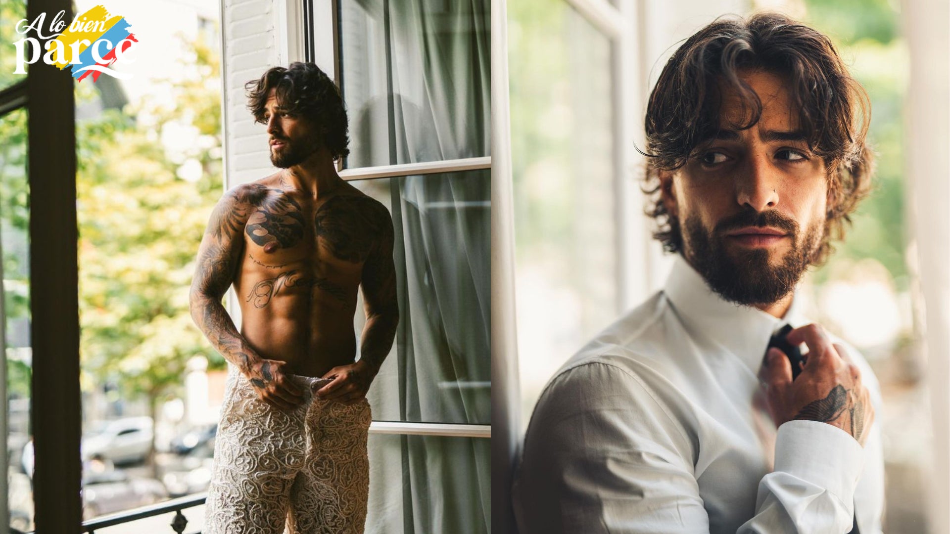 Imagen de Maluma, destacado cantante y fashion icon, luciendo un atuendo vanguardista y elegante durante una presentación en vivo