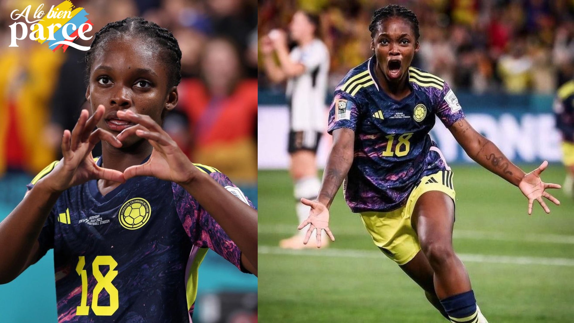 Linda Caicedo, la futbolista colombiana de gran talento, en acción durante un emocionante partido.