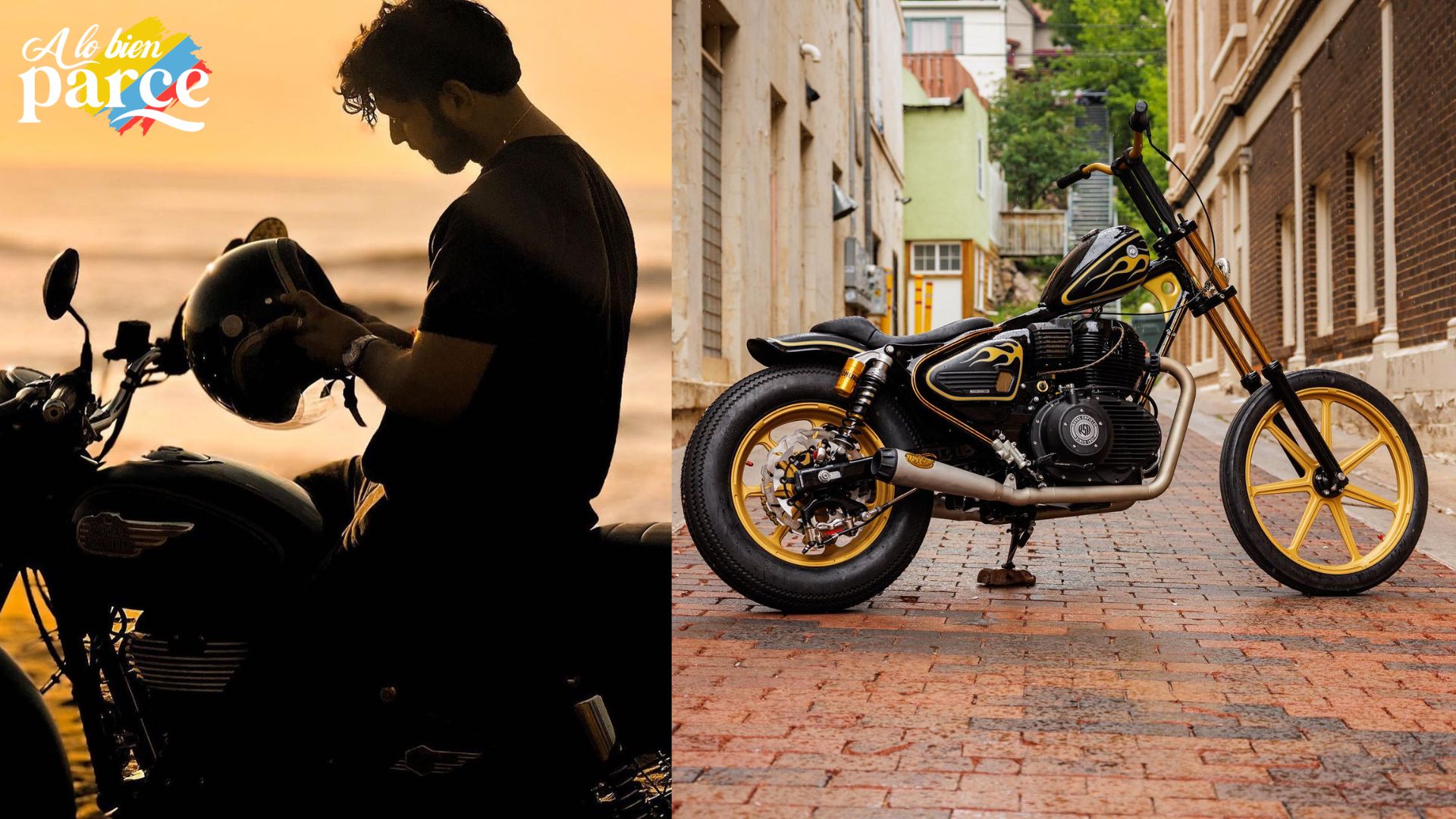 Una imagen que muestra el icónico logo de Royal Enfield junto a algunas de sus motocicletas más emblemáticas