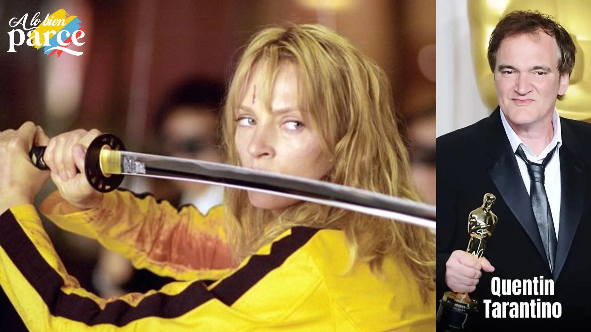 Uma Thurman en el papel de La Novia en una escena de 'Kill Bill', una imagen icónica de la película.