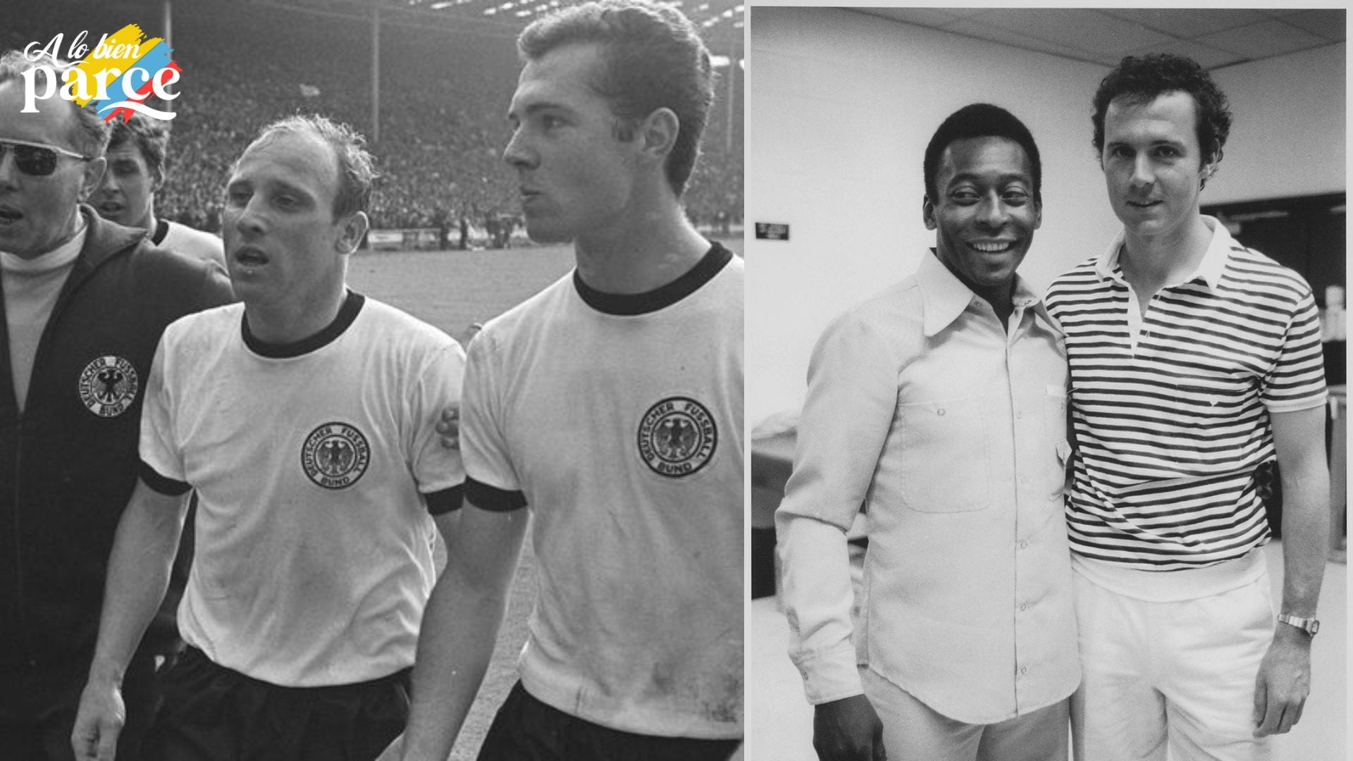 Franz Beckenbauer con Pelé